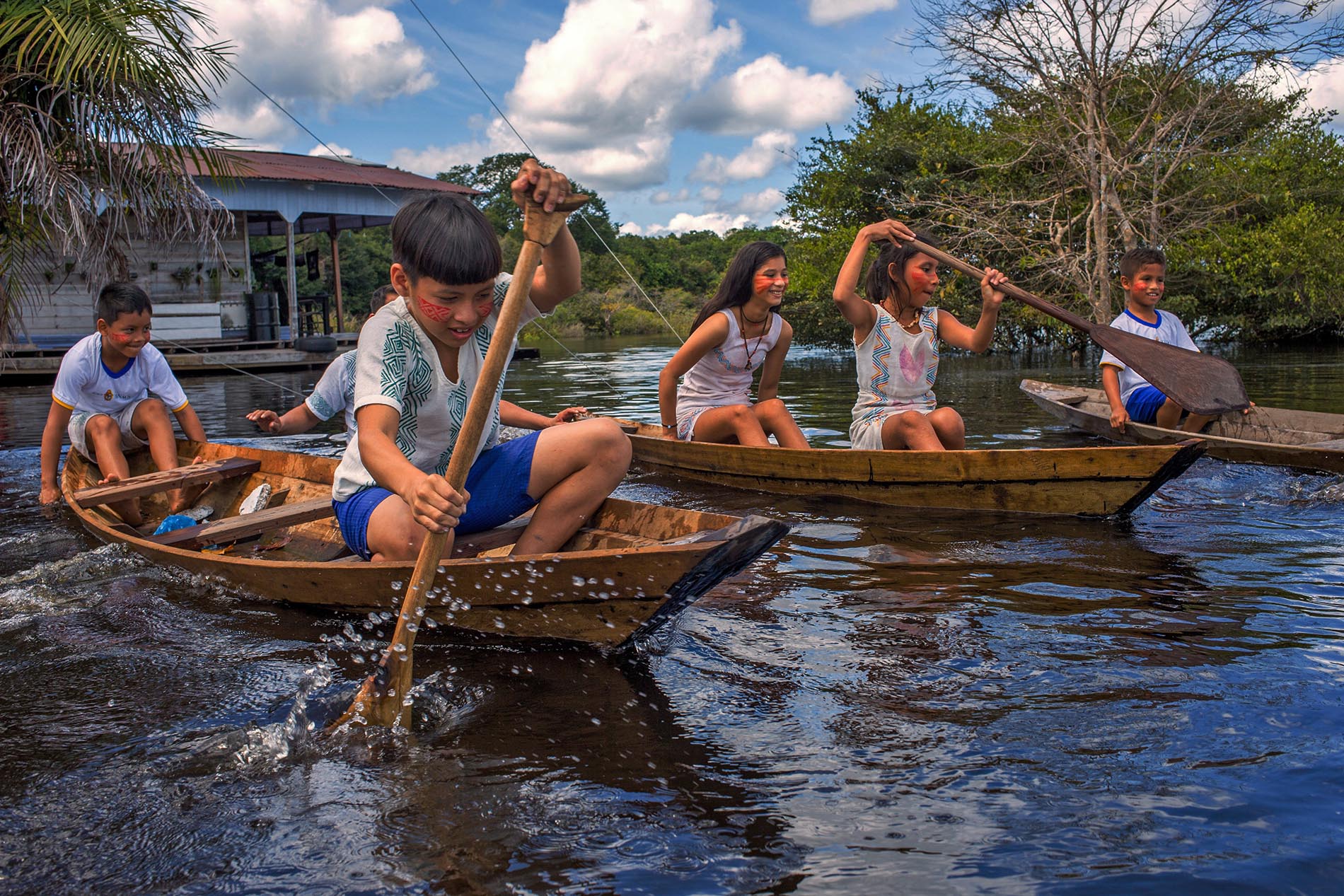 Indigenous community members